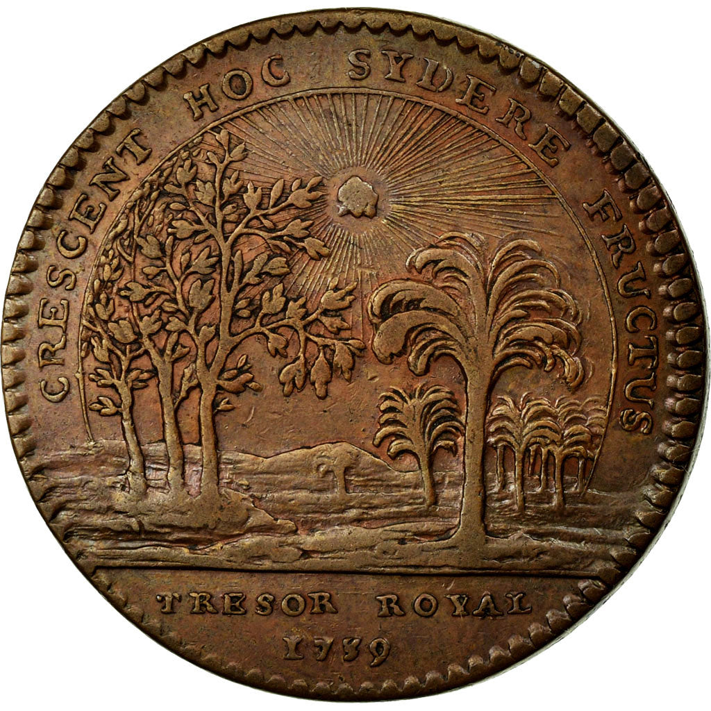 France, Token, Royal, 1739, EF(40-45), Copper, Feuardent:2049
