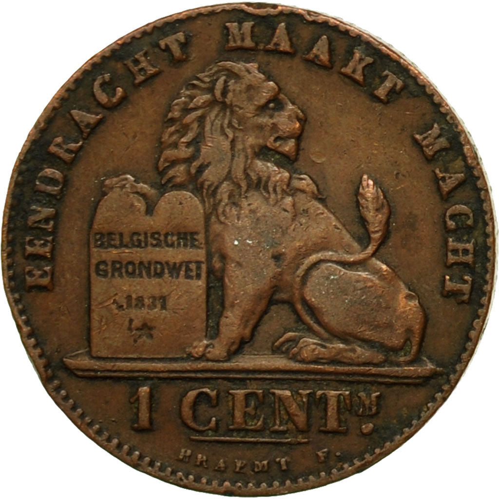 Coin, Belgium, Leopold II, Centime, 1901, EF(40-45), Copper, KM:33.2