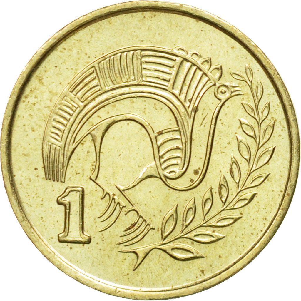 Coin, Cyprus, Cent, 1993, EF(40-45), Nickel-brass, KM:53.3