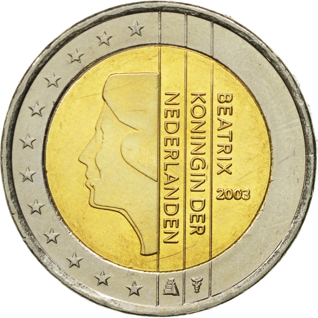 Pays-Bas, 2 Euro, 2003, FDC, Bi-Metallic, KM:241