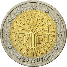 France, 2 Euro, 2001, EF(40-45), Bi-Metallic, KM:1289