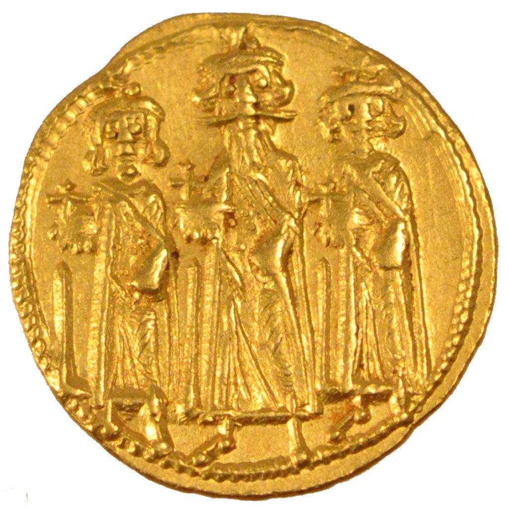 Coin, Heraclius 610-641, Solidus, Constantinople, AU(50-53), Gold