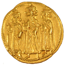 Coin, Heraclius 610-641, Solidus, Constantinople, AU(50-53), Gold