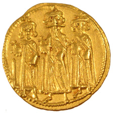 Coin, Heraclius 610-641, Solidus, Constantinople, AU(50-53), Gold
