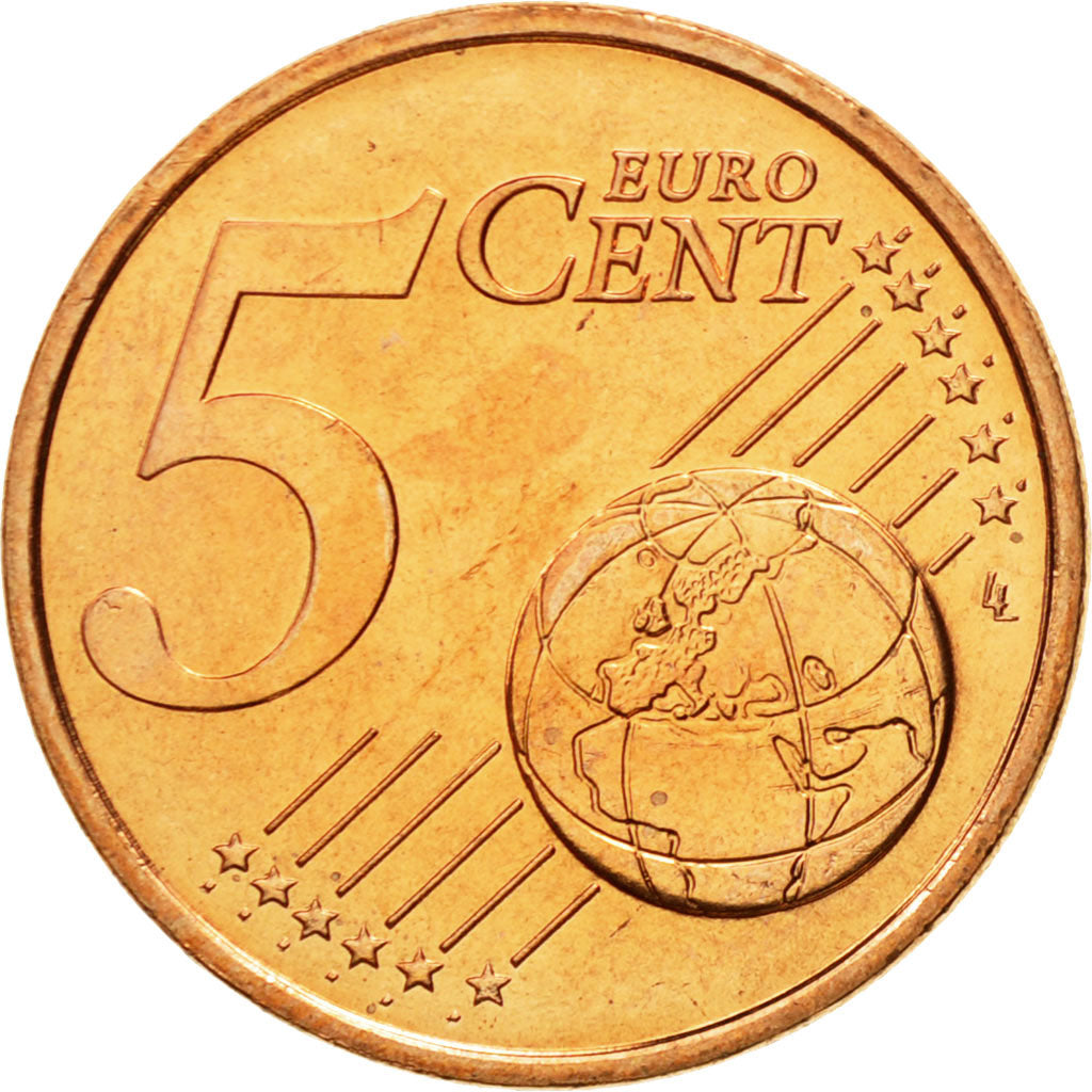 France, 5 Euro Cent, 1999, FDC, Copper Plated Steel, KM:1284