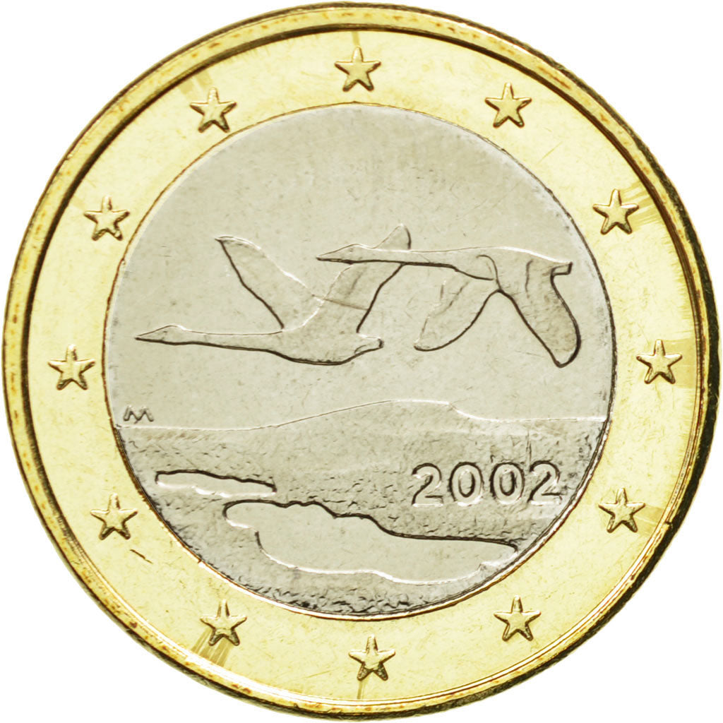 Finland, Euro, 2002, MS(65-70), Bi-Metallic, KM:104