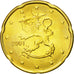 Finland, 20 Euro Cent, 2001, MS(65-70), Brass, KM:102