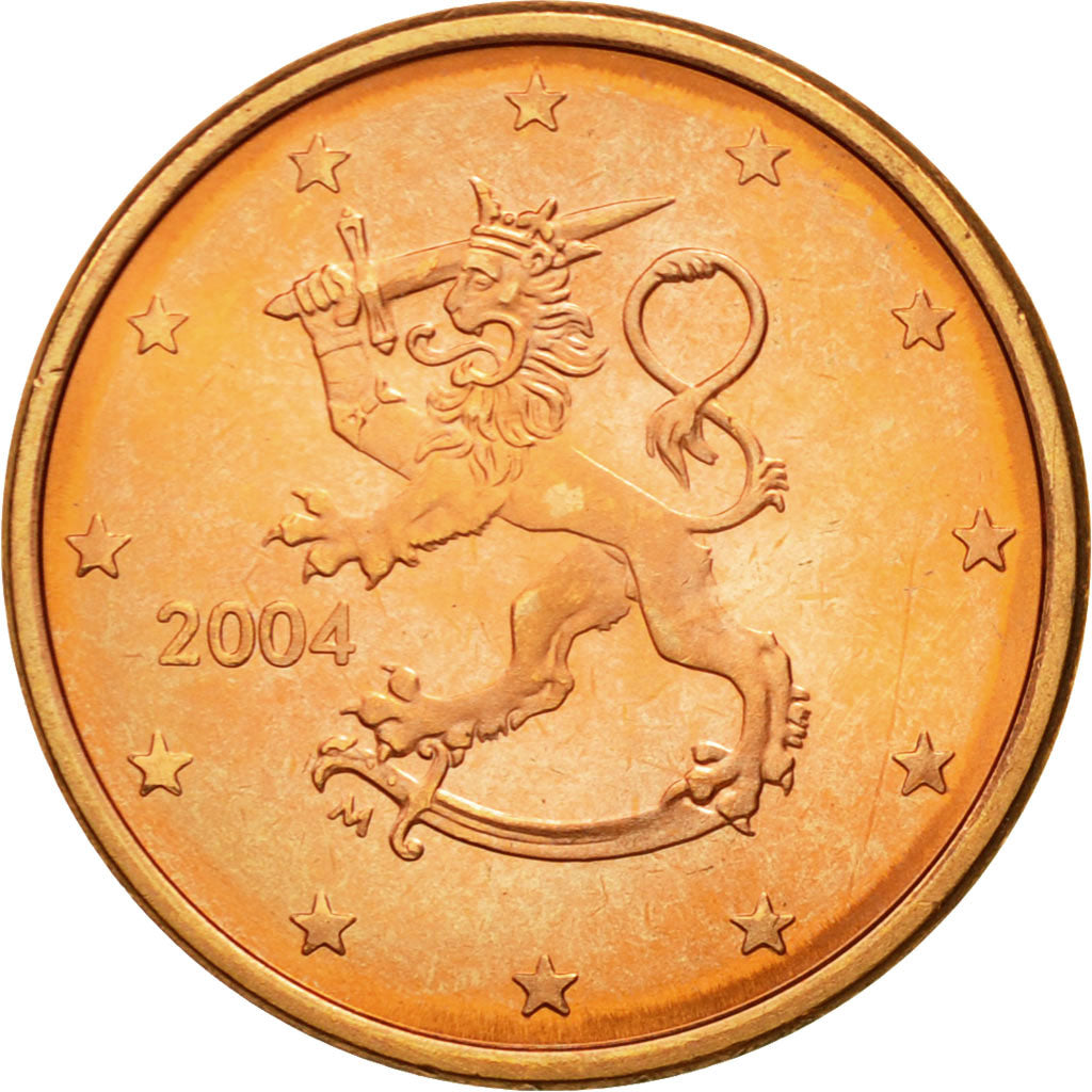 Finland, 5 Euro Cent, 2004, MS(65-70), Copper Plated Steel, KM:100