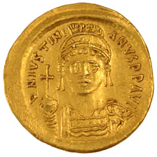 Justinian I 527-565, Solidus, Constantinople, AU(55-58), Gold, 4.48