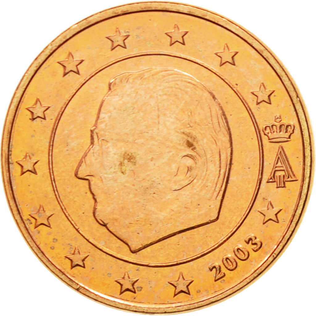 Belgium, Euro Cent, 2003, MS(63), Copper Plated Steel, KM:224