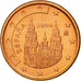 España, Euro Cent, 2004, SC, Cobre chapado en acero, KM:1040