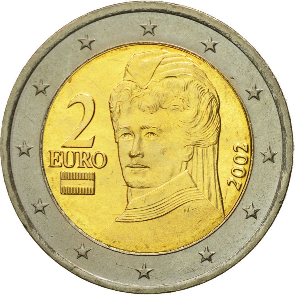 Austria, 2 Euro, 2002, MS(65-70), Bi-Metallic, KM:3089