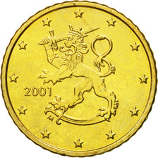 Finlandia, 50 Euro Cent, 2001, FDC, Latón, KM:103