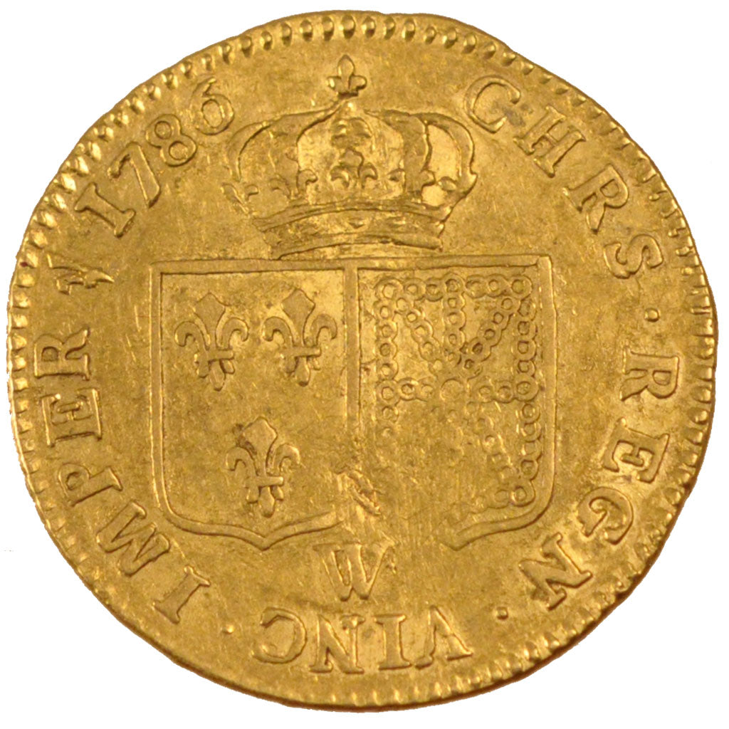 FRANCE, Louis d'Or, 1786, Lille, EF(40-45), Gold, Gadoury #361, 7.58