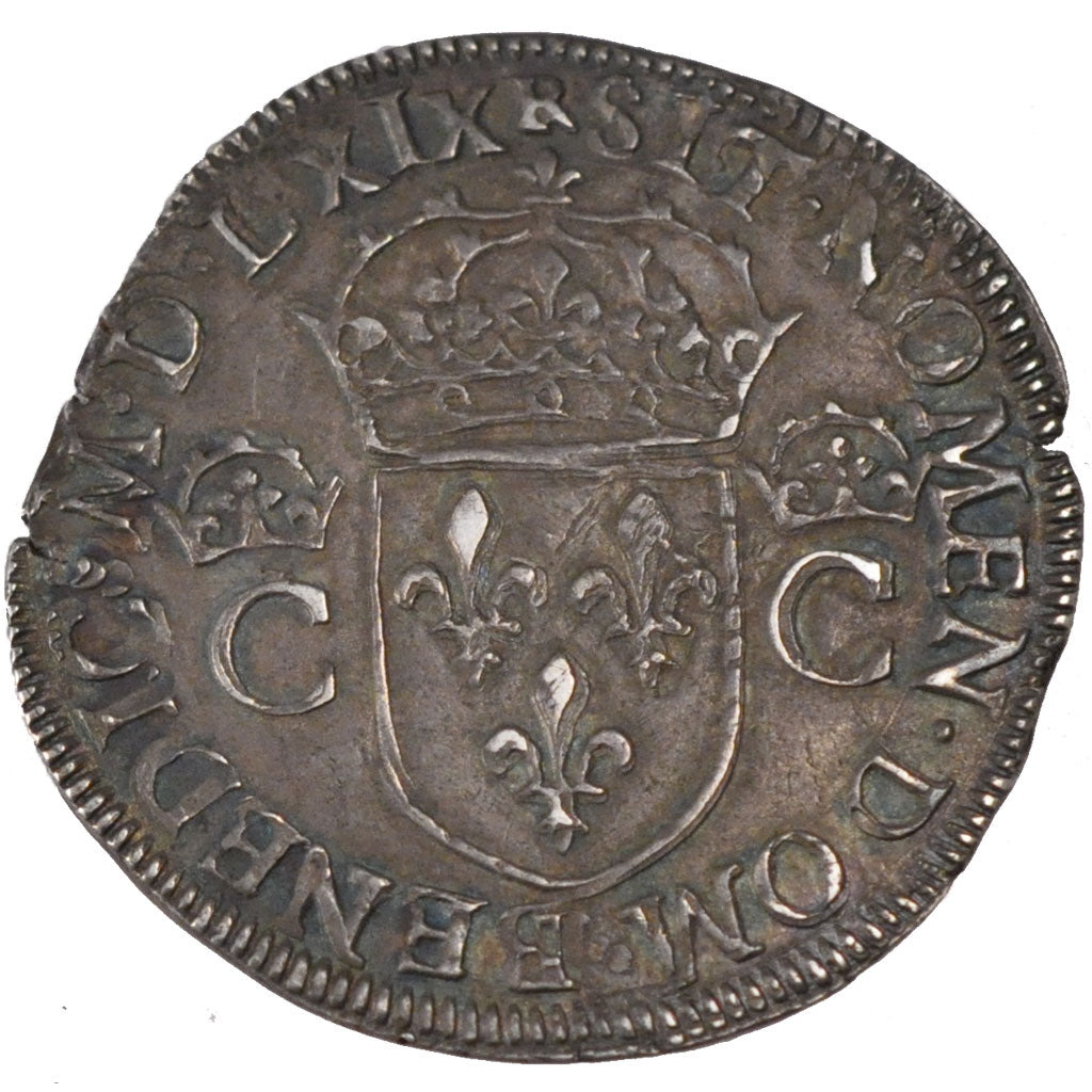 FRANCE, Teston, 1569, Toulouse, AU(55-58), Silver, 9.39