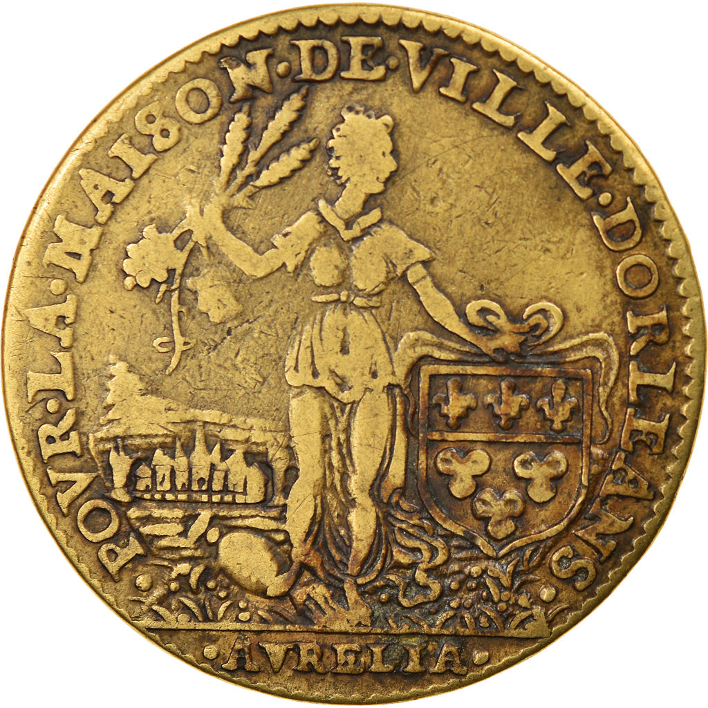 France, Jeton, Orléanais, Maison Commune d'Orléans avec Jeanne d'Arc, History