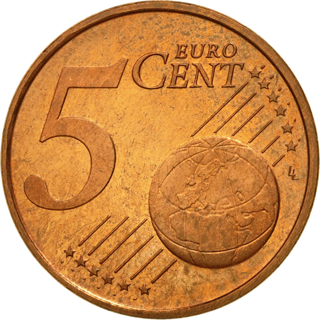 Netherlands, 5 Euro Cent, 1999, MS(65-70), Copper Plated Steel, KM:236