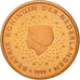 Netherlands, Euro Cent, 1999, MS(65-70), Copper Plated Steel, KM:234