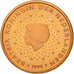 Netherlands, Euro Cent, 1999, MS(65-70), Copper Plated Steel, KM:234