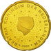 Países Bajos, 20 Euro Cent, 2001, SC, Latón, KM:238