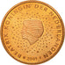 Netherlands, 5 Euro Cent, 2001, MS(63), Copper Plated Steel, KM:236