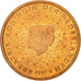 Países Bajos, 2 Euro Cent, 2001, SC, Cobre chapado en acero, KM:235