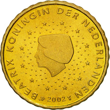 Netherlands, 10 Euro Cent, 2002, MS(65-70), Brass, KM:237