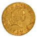 SPAIN, 1/2 Escudo, 1754, Madrid, KM #378, AU(55-58), Gold, 1.79