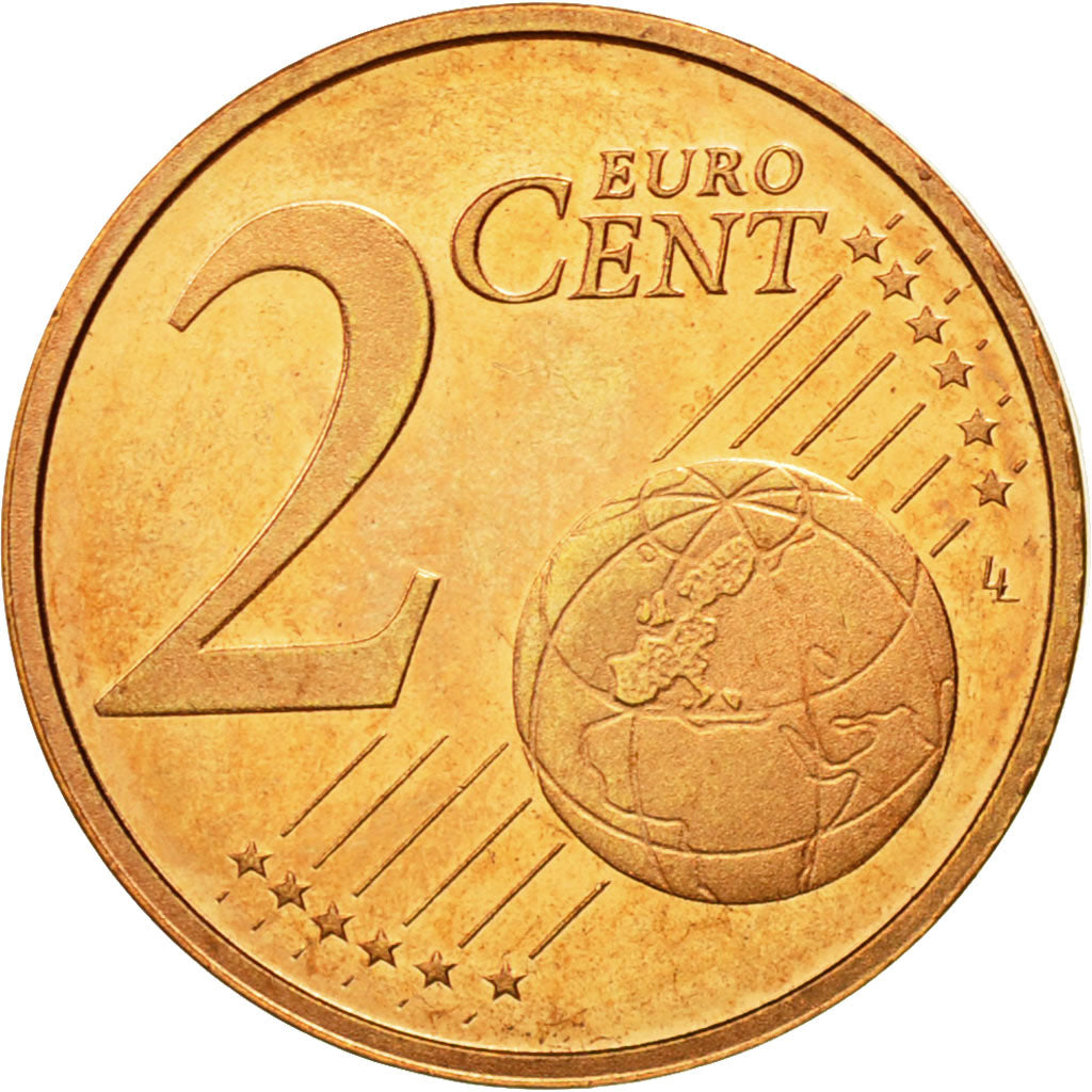 Netherlands, 2 Euro Cent, 2002, MS(65-70), Copper Plated Steel, KM:235