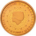 Netherlands, Euro Cent, 2002, MS(65-70), Copper Plated Steel, KM:234