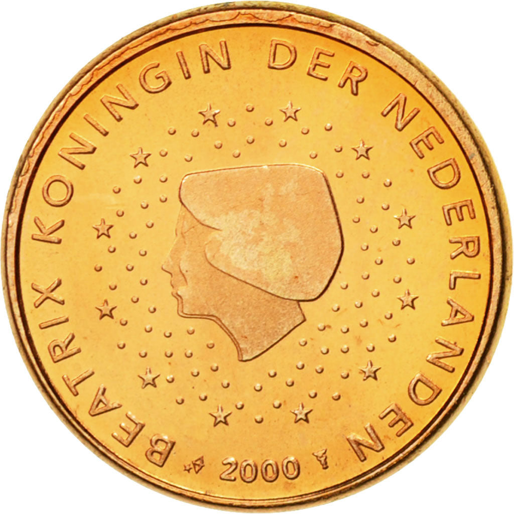 Netherlands, Euro Cent, 2000, MS(65-70), Copper Plated Steel, KM:234