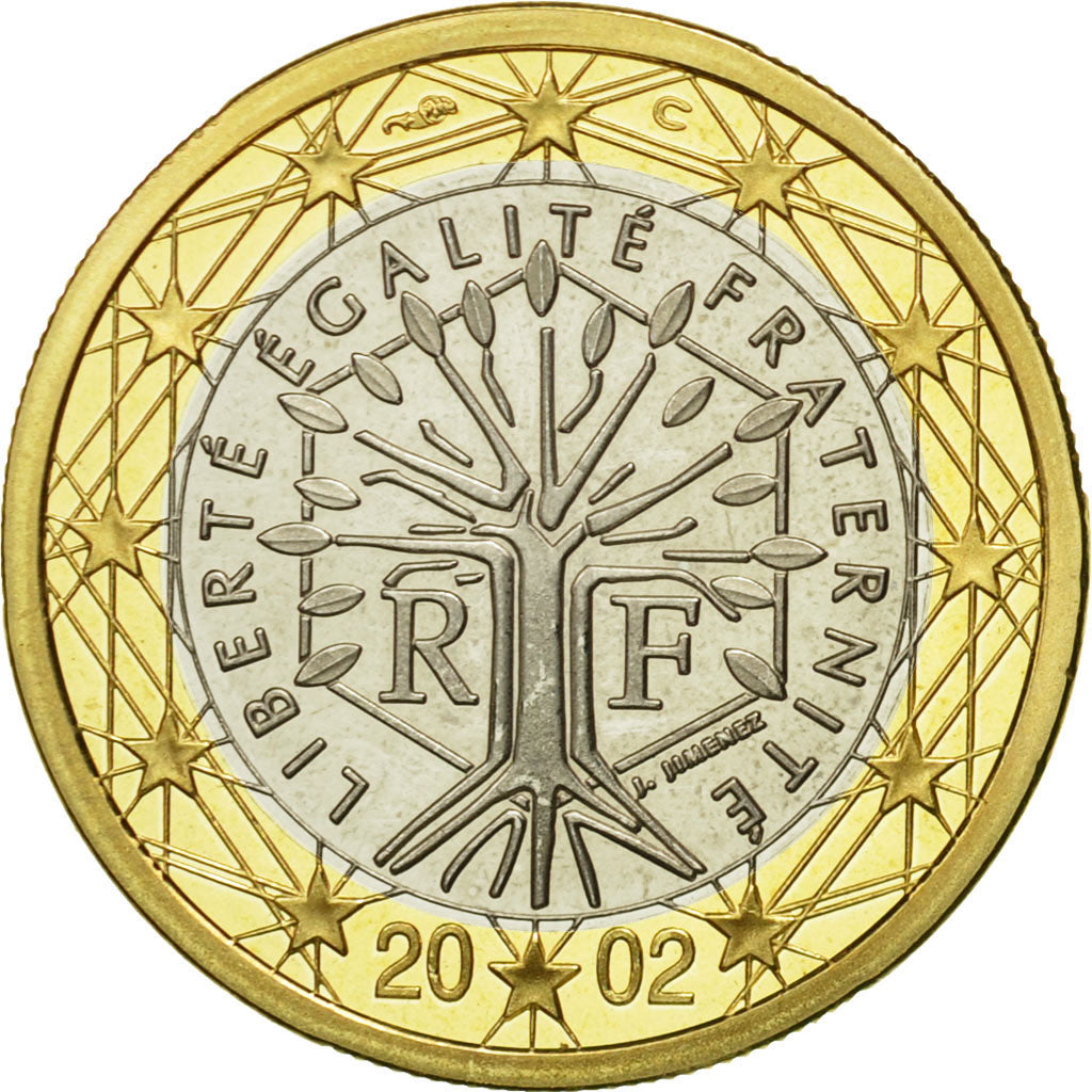 France, Euro, 2002, FDC, Bi-Metallic, KM:1288