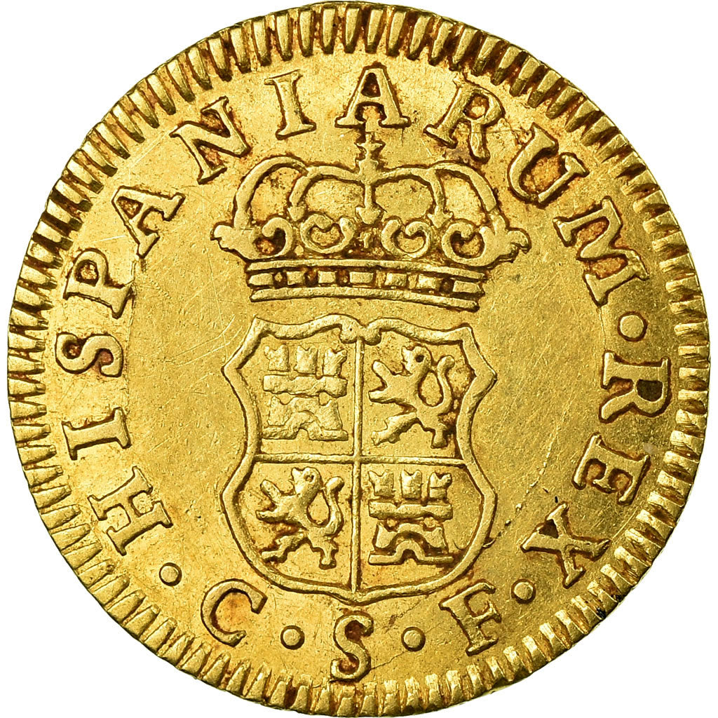 Moneta, Spagna, Charles III, 1/2 Escudo, 1771, Seville, BB+, Oro, KM:389.2
