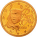 Francja, 5 Euro Cent, 2000, Paris, MS(65-70), Miedź platerowana stalą, KM:1284