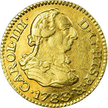 Münze, Spanien, Charles III, 1/2 Escudo, 1783, Madrid, SS+, Gold, KM:415.1