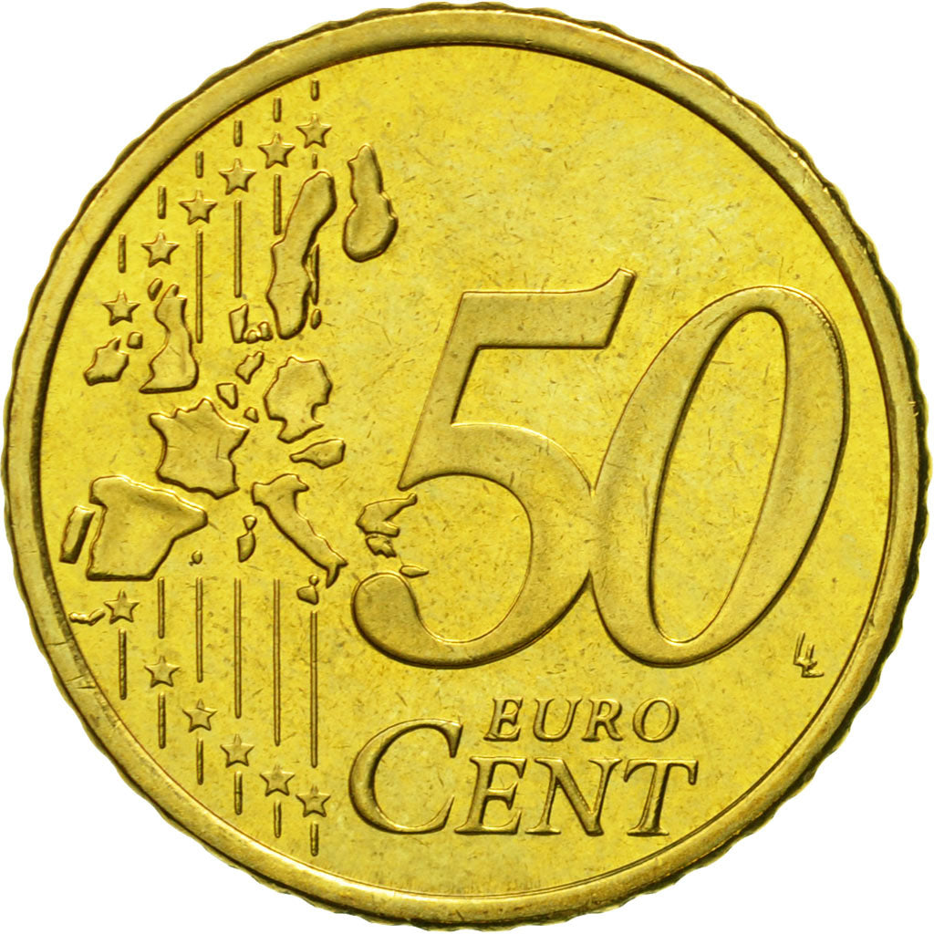 Finland, 50 Euro Cent, 2000, MS(65-70), Brass, KM:103