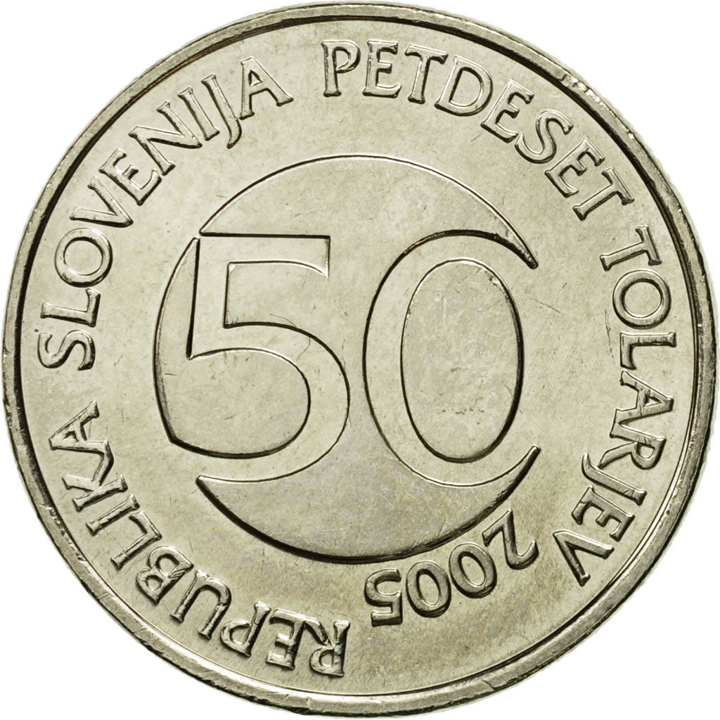 Moneta, Slovenia, 50 Tolarjev, 2005, Kremnica, FDC, Rame-nichel, KM:52