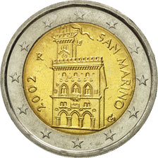 San Marino, 2 Euro, 2002, UNC-, Bi-Metallic, KM:447