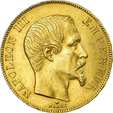 Münze, Frankreich, Napoleon III, Napoléon III, 50 Francs, 1858, Strasbourg