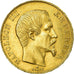 Moneta, Francia, Napoleon III, Napoléon III, 50 Francs, 1858, Strasbourg, SPL-