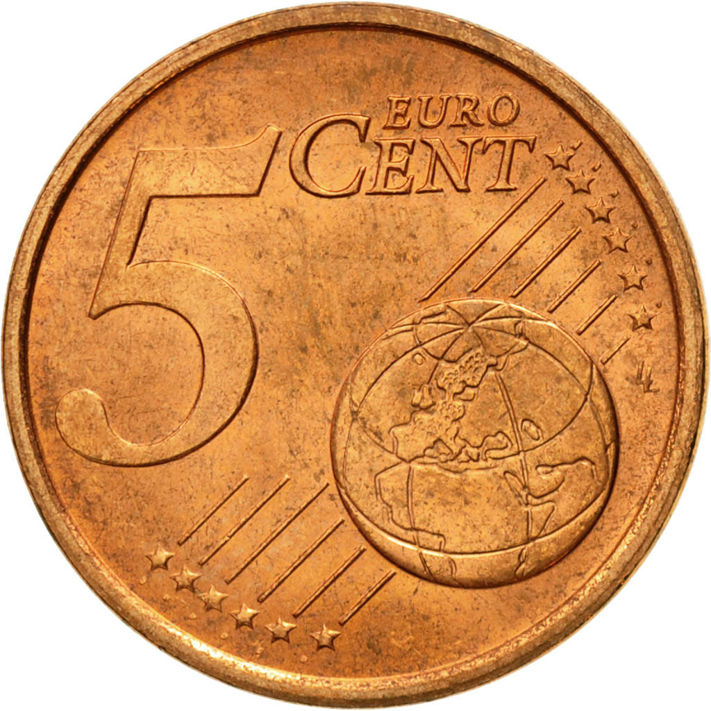 San Marino, 5 Euro Cent, 2002, MS(65-70), Copper Plated Steel, KM:442