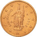 San Marino, 2 Euro Cent, 2002, MS(63), Copper Plated Steel, KM:441