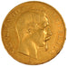 FRANCE, Napoléon III, 50 Francs, 1858, Strasbourg, KM #785.2, AU(55-58), Gold, G