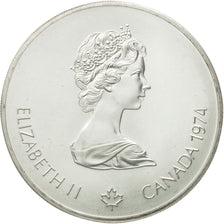 Coin, Canada, Elizabeth II, Jeux Olympiques d'Hiver, 5 Dollars, 1974, Royal