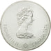 Coin, Canada, Elizabeth II, Jeux Olympiques d'Hiver, 5 Dollars, 1974, Royal