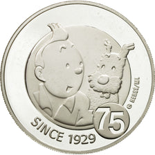 Belgium, 10 Euro, Tintin, 2004, UNC, Silver, KM:236