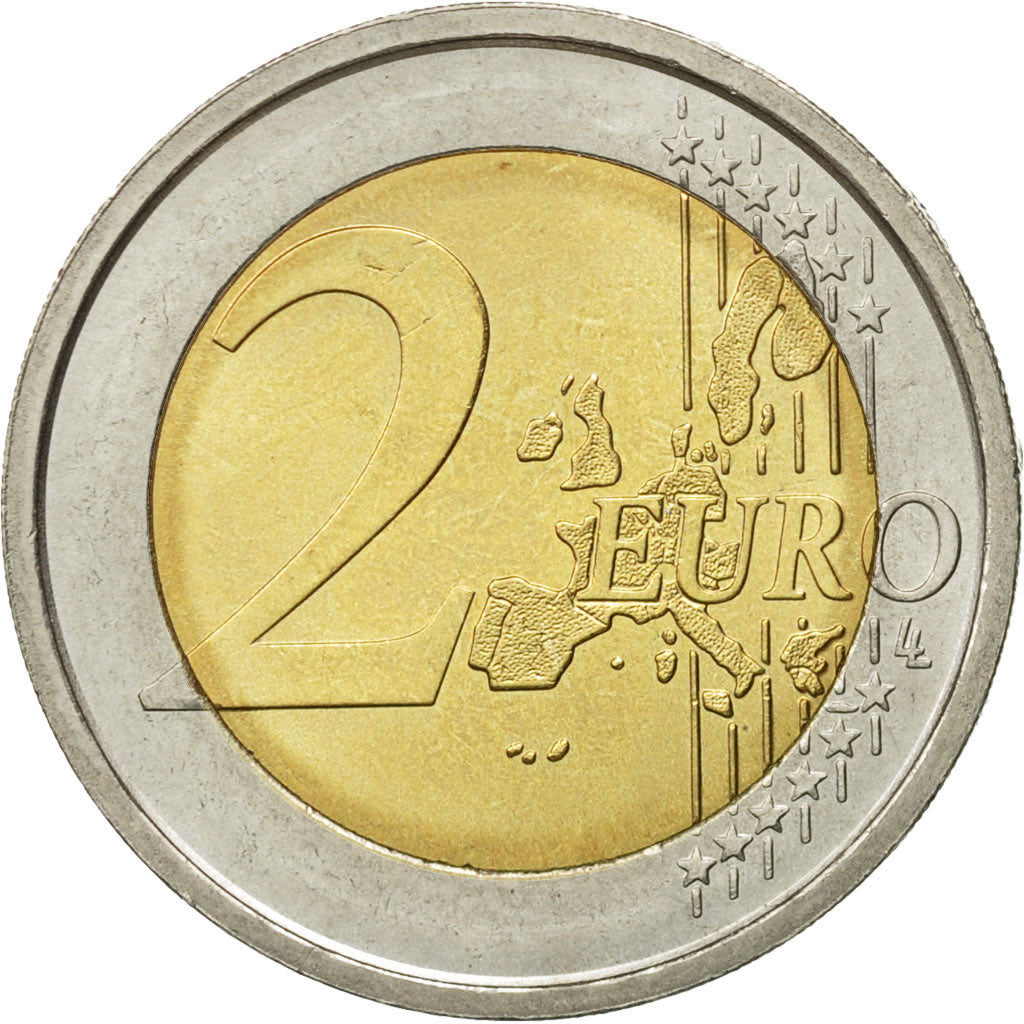 VATICAN CITY, 2 Euro, 2002, MS(63), Bi-Metallic, KM:348