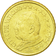 VATICAN CITY, 50 Euro Cent, 2002, MS(63), Brass, KM:346