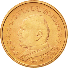 CIUDAD DEL VATICANO, Euro Cent, 2002, SC, Cobre chapado en acero, KM:341
