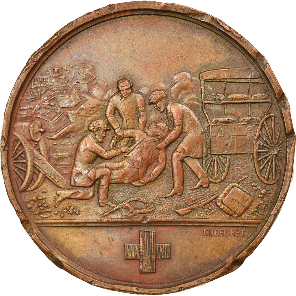 France, Medal, Ministère de la Guerre, Ambulances de la Presse, 1870-1871